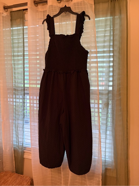 Eloquii Pants - Beautiful Black Ruffled Strap Jumpsuit